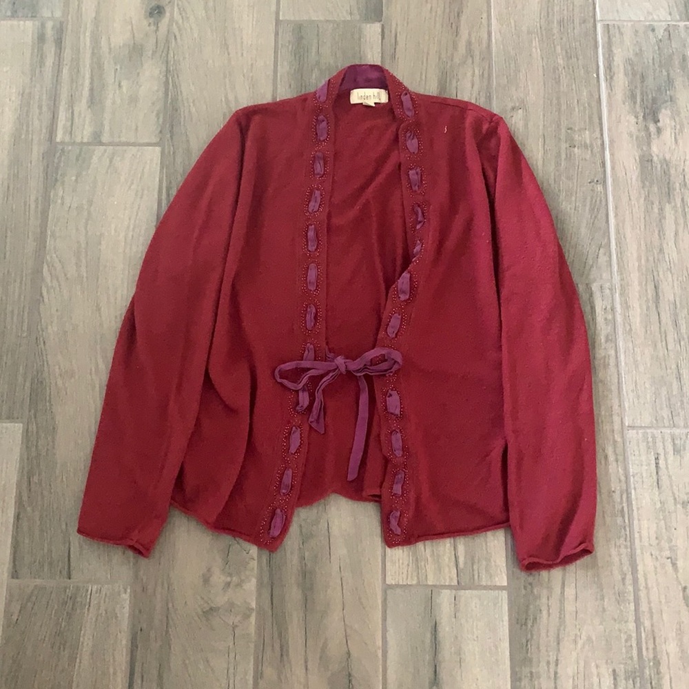 Linden hill Open cardigan tie front